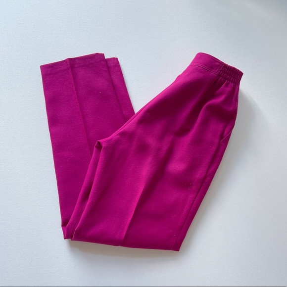 Vintage Magenta High Rise Pleat Front Pants xs s - Picture 4 of 5